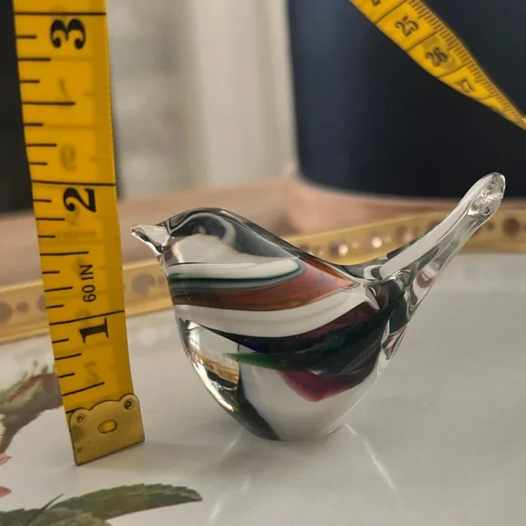 Miniature Glass Bird Handcrafted Figurine - Picture 9 of 9
